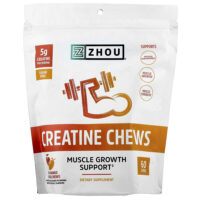 Creatine Chews, персик и манго, 60 жевательных таблеток — Zhou Nutrition