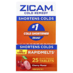 Cold Remedy, RapidMelts®, с вишневым вкусом, 25 быстрорастворимых таблеток — Zicam — изображение 2