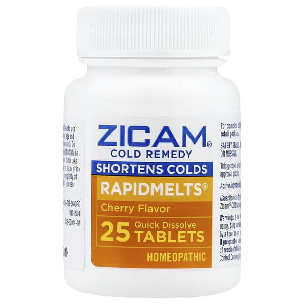 zim30004_v_79.jpg Cold Remedy, RapidMelts®, с вишневым вкусом, 25 быстрорастворимых таблеток — Zicam