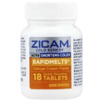 Ultra Cold Remedy, RapidMelts®, апельсиновый крем, 18 быстрорастворимых таблеток — Zicam