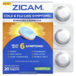 Echinacea + Sambucus, охлаждающая перечная мята, 20 быстрорастворимых таблеток — Zicam