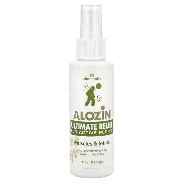 zio10033_v_24.jpg Alizin Ultimate Relief, для мышц и суставов, 113,4 г (4 унции) — Zion Health