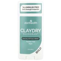Bold, ClayDry, дезодорант, эвкалипт и мята, 80 г (2,8 унции) — Zion Health