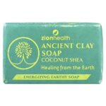 Кусковое мыло с древней глиной, кокос и ши, 170 г (6 унций) — Zion Health