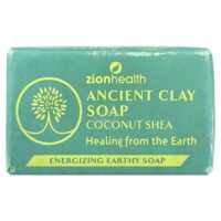 Кусковое мыло с древней глиной, кокос и ши, 170 г (6 унций) — Zion Health