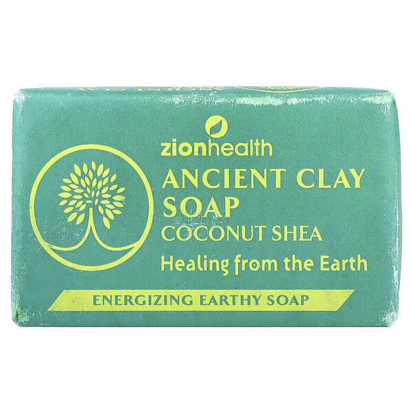 zio10267_v_44.jpg Кусковое мыло с древней глиной, кокос и ши, 170 г (6 унций) — Zion Health