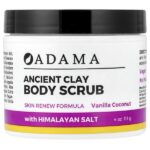 Adama, скраб для тела из древней глины, ваниль и кокос, 113 г (4 унции) — Zion Health