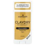 Claydry Deodorant, Bold, пало санто, 80 г (2,8 унции) — Zion Health