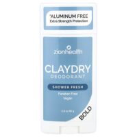 Bold, ClayDry Deodorant, Shower Fresh, 2,8 унции (80 г) — Zion Health