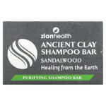 Шампунь для волос Ancient Clay, сандаловое дерево, 70 г (6 унций) — Zion Health