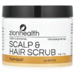 Скраб для кожи головы и волос с биотином, кумкват, 113 г (4 унции) — Zion Health