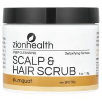 Скраб для кожи головы и волос с биотином, кумкват, 113 г (4 унции) — Zion Health
