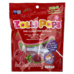 The Clean Teeth Pops, малина, 3,1 унции — Zollipops