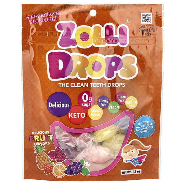 zlp00350_v_6.jpg Zolli Drops, капли для очищения зубов, вкусные фрукты, 50 мл (1,6 унции) — Zollipops