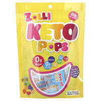 Keto Pops®, фрукты, прибл. 23–25 леденцов, 147 г (5,2 унции) — Zollipops