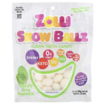 Zolli® Snow Ballz, натуральная крепкая мята, прибл. 22 шт., 88 г (3,1 унции) — Zollipops