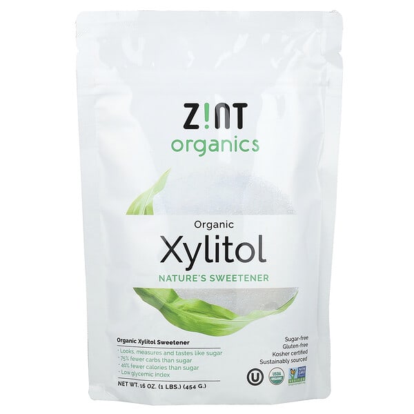 znt02221_v_9.jpg органический подсластитель ксилитол, 454 г (16 унций) — Zint