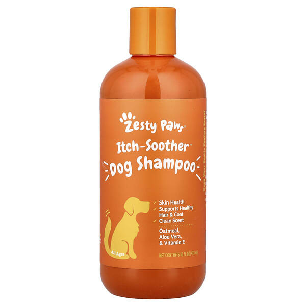 ztp00736_v_26.jpg Itch-Soother™, шампунь для собак для всех возрастов, чистота, 473 мл (16 жидк. унций) — Zesty Paws