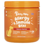 Allergy & Immune Bites, для собак, для всех возрастов, баранина, 90 жевательных таблеток, 315 г (11,1 унции) — Zesty Paws