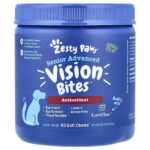 Senior Advanced, Vision Bites, для собак, курица, 90 жевательных таблеток, 315 г (11,1 унции) — Zesty Paws