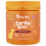 Cardio Bites™, для собак, для всех возрастов, лосось, 90 жевательных таблеток, 315 г (11,1 унции) — Zesty Paws