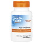 Наттокиназа, 2000 fu, 90 растительных капсул — doctor's best