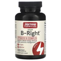 b right, 100 растительных капсул — jarrow formulas
