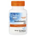 Бенфотиамин 150, 150 мг, 120 растительных капсул — doctor's best