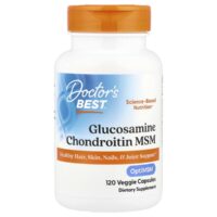 Глюкозамин, хондроитин и МСМ, 120 растительных капсул — doctor's best