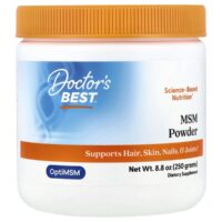 МСМ в порошке с optimsm®, 250 г (8,8 унции) — doctor's best