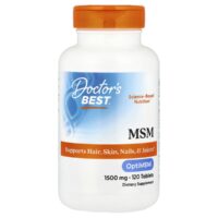 МСМ с optimsm, 1500 мг, 120 таблеток — doctor's best