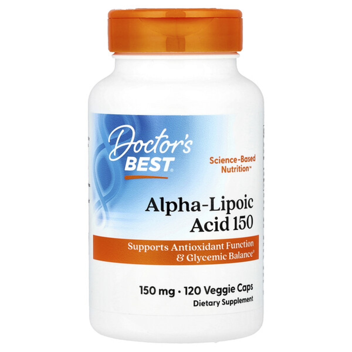 Альфа липоевая кислота 150, 150 мг, 120 растительных капсул — doctor's best Альфа липоевая кислота 150, 150 мг, 120 растительных капсул — doctor's best