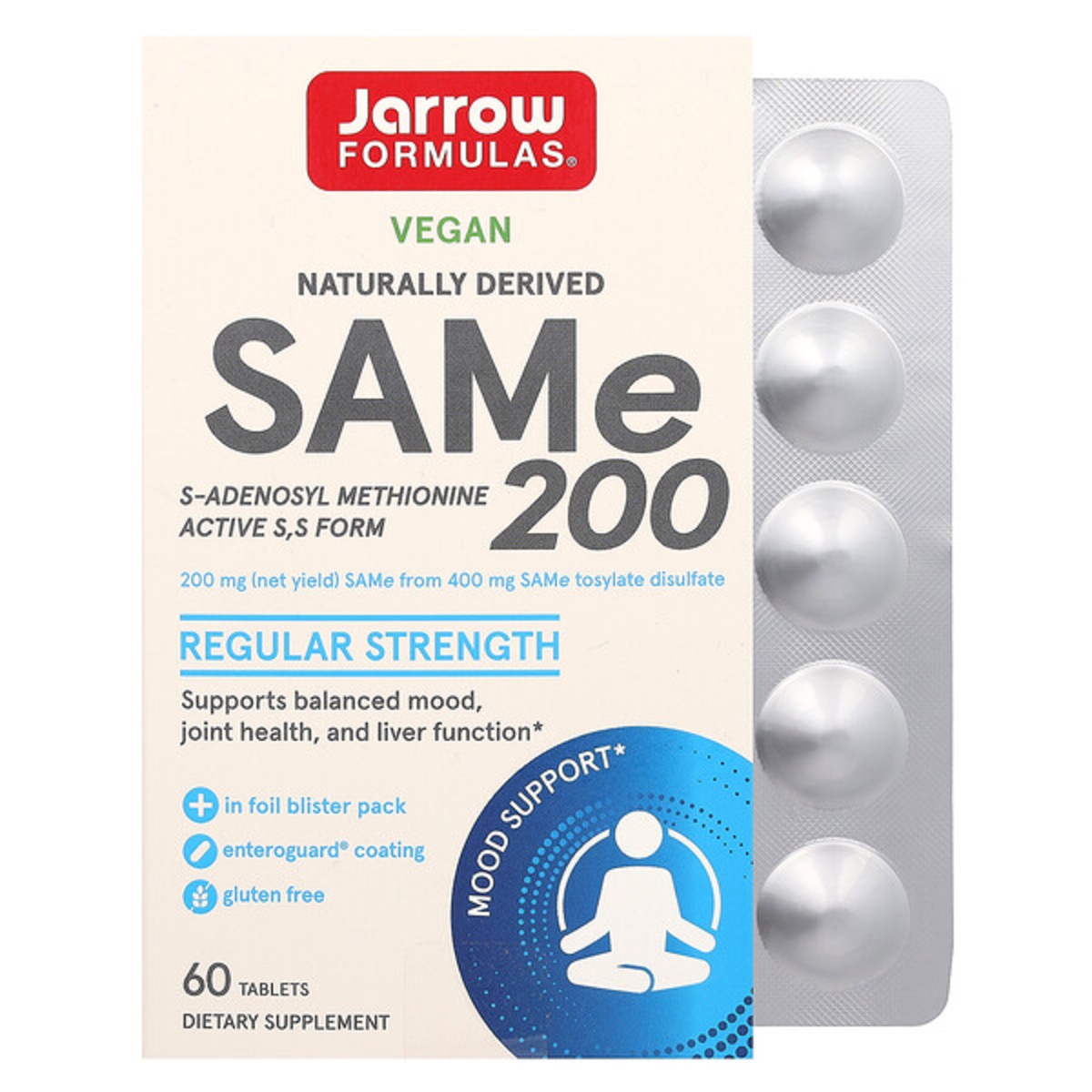 same 200, 200 мг, 60 таблеток — jarrow formulas same 200, 200 мг, 60 таблеток — jarrow formulas