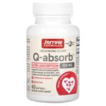 q absorb, убихинон коэнзим q10, 100 мг, 60 капсул — jarrow formulas