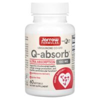 q absorb, убихинон коэнзим q10, 100 мг, 60 капсул — jarrow formulas