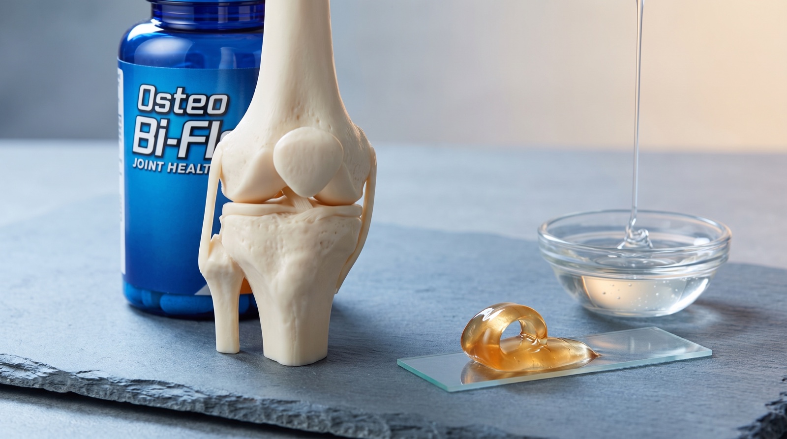 Osteo Bi-Flex и анатомическая модель коленного сустава на сланце