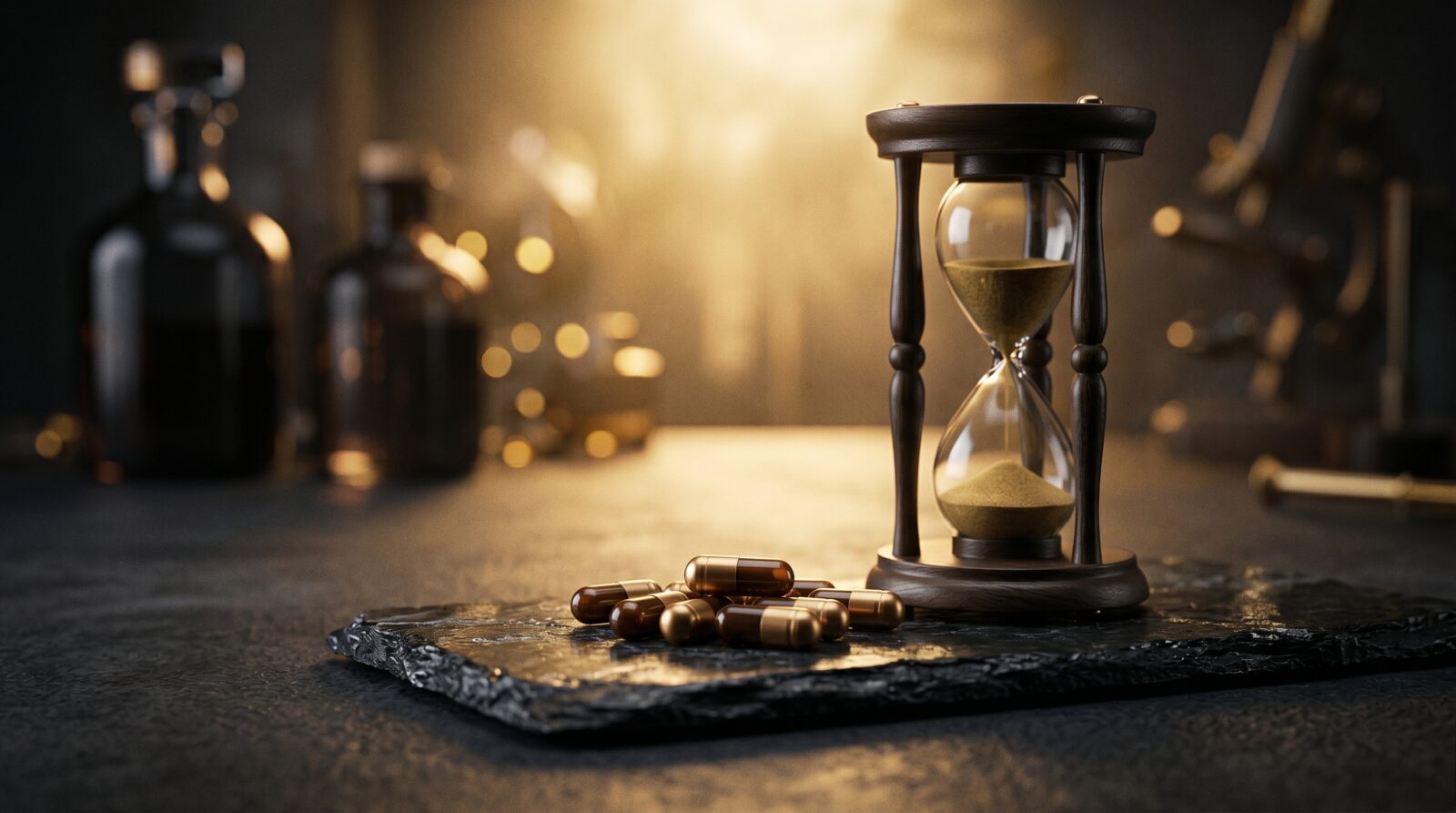 Life Extension: капсулы и песочные часы, долголетие